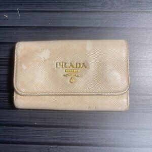 Prada Saffiano Leather Card/Ley Case